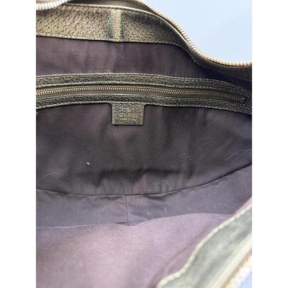 Gucci Gold Pebbled Leather Bamboo Ring Hobo Bag - Picture 7 of 9